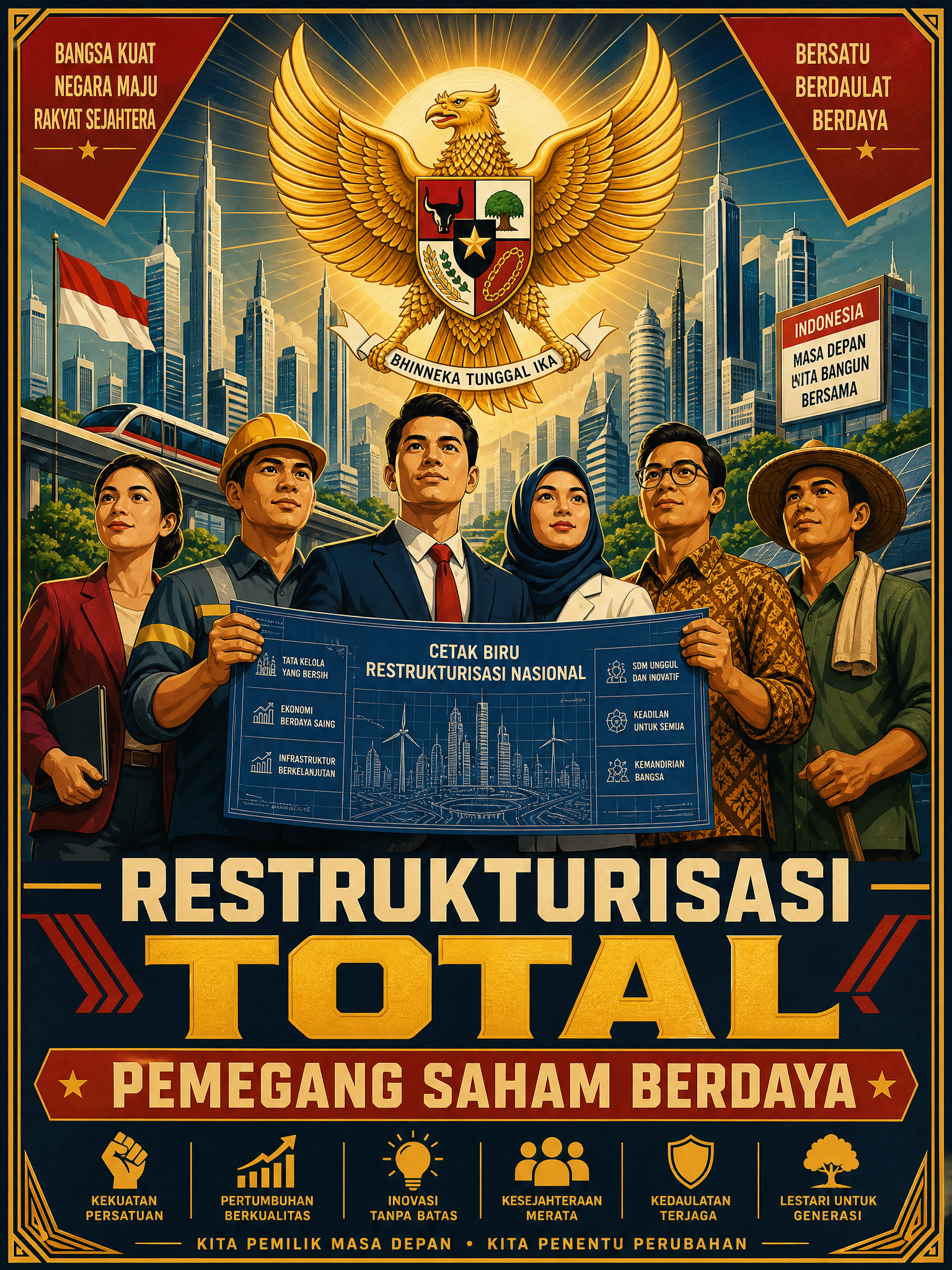 Poster 7 - Restrukturisasi Total